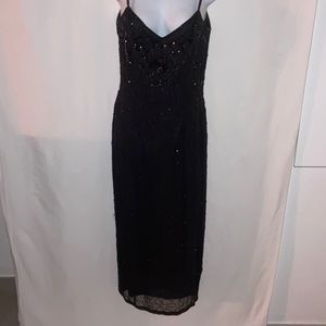 Vintage 1990s Beaded Silk Dress from Rampage